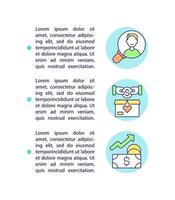 Reaching money donors concept line icons with text. PPT page vector template with copy space. Brochure, magazine, newsletter design element. Money collecting campaign linear illustrations on white