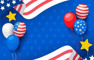 4th of July Festive Background vector