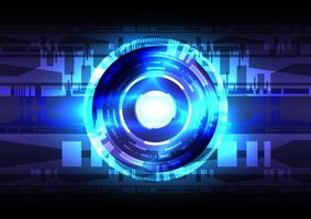 Blue light. Abstract HUD circle background. Futuristic interface. Virtual reality technology screen