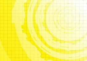 Abstract HUD circle and yellow background. Vector illustrator