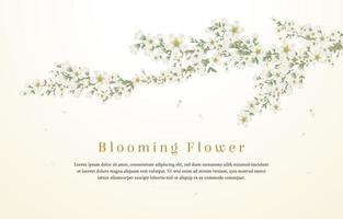 Blooming Flower Background vector