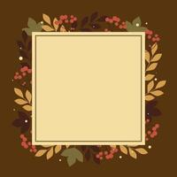 Fall Leaves Border Background vector