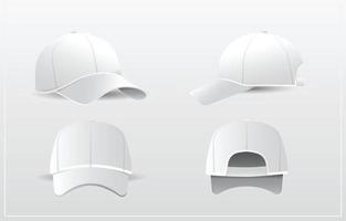 Realistic Hat Template vector