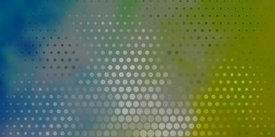 Light Multicolor vector backdrop with dots.