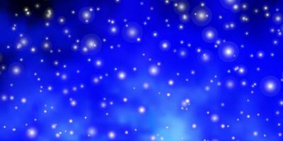 Dark Pink, Blue vector texture with beautiful stars.