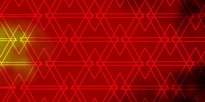 textura de vector rojo oscuro, amarillo con estilo triangular.