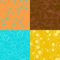 Mosaic Circle Background Set vector