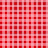 Red Gingham Tablecloth Pattern vector