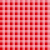 Red Gingham Tablecloth Pattern vector