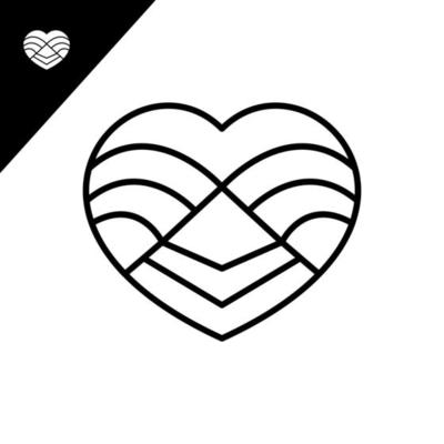 Heart line art design