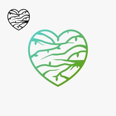 Heart line art design