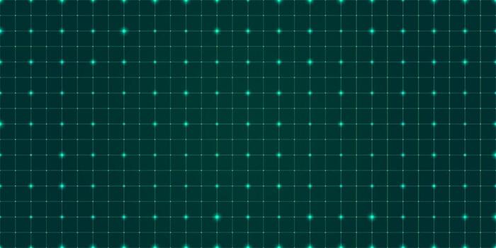 Vector wire frame landscape on dark green background. Abstract geometric pattern. Connecting dots with laser lines. Digital technology futuristic concept. illustration EPS10.