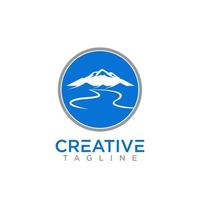 diseño de logotipo de montaña de naturaleza