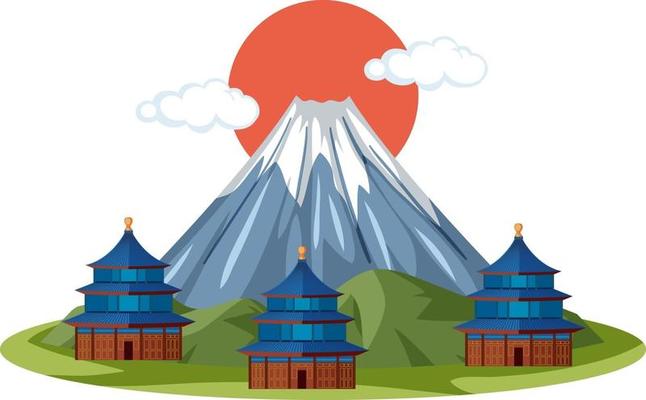 Mount Fuji landmark of Japan