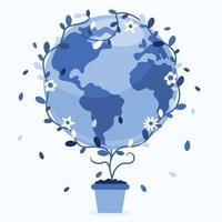 Concept Of Mother Earth Day vector