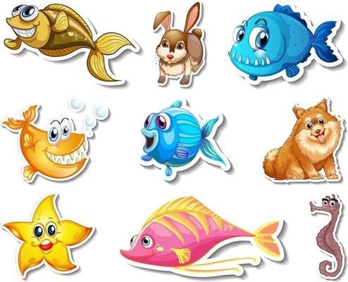 Aquatic Animals Vector Art, Icons, and Graphics for Free Download