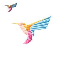 diseño de logotipo de colibríes vector