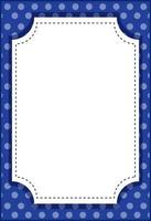 Empty vertical octagon frame cartoon style banner template vector