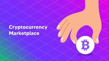 Concept Of Block Chain And Crypto Mining vector