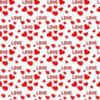 Love Pattern Red heads vector