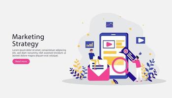 affiliate digital marketing strategy concept. refer a friend with people character sharing referral business partnership and earn money online. template for web landing page, banner, presentation vector