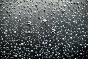 Abstract background with air bubbles photo