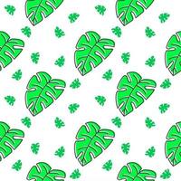 monsterra floral seamless pattern for background, textile, print vector
