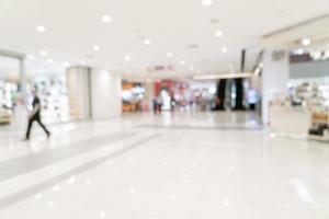 Abstract blur shopping mall and retail store for background photo