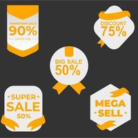 collection of sales label for promotion vector