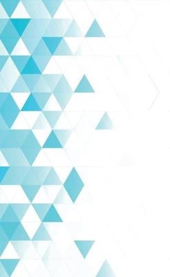 Abstract blue panoramic background made of triangles - Vector