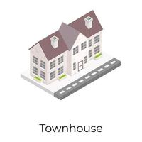 Townhouse and Building vector