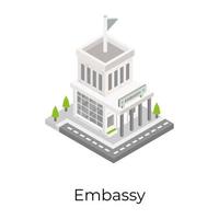 Embassy and Agency vector