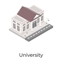 University Building and Architecture vector