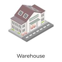 Ware House Building vector