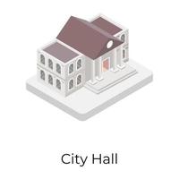 Modern City Hall vector