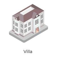 Modern Villa  Mansion vector