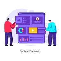 Digital Content Placement vector