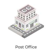 Post Office Building vector