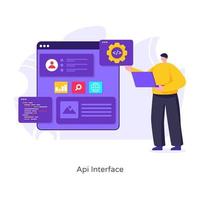 Api Web Interface vector