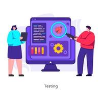 Web and App Testing vector