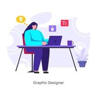 diseñador gráfico web vector