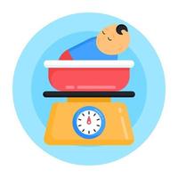 Baby Weight Machine vector