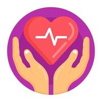 Safe Human Heart vector