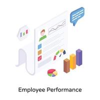 Employee Performance and Report vector