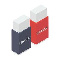 Trending Erasers Concepts vector