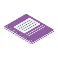 Trending Notebook Concepts vector