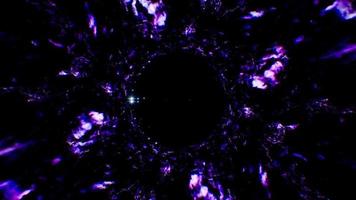 materia oscura abstracta con llama púrpura video