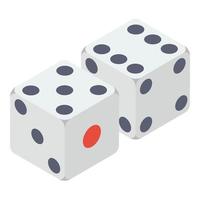 Dices Game Concepts vector