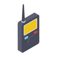 Portable Walkie Talkie vector