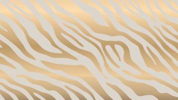 vector de fondo de piel de animal de oro de lujo. piel de animal exótico con textura dorada. Ilustración de vector de piel de leopardo, cebra y piel de tigre.